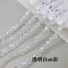Beads Faceted High Quality Crystal Beads Faceted Glass Rondelle Loose Beads For Jewelry Making Glass Beads Crystal