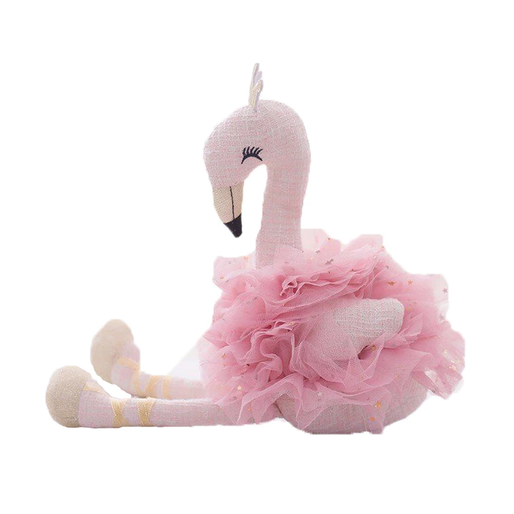 wedding dress swan stuffed doll elegant couple swan toy with