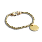 Bracelet Bracelet Bracelet Custom 18K Gold Bracelet Engravable Brighton Jewelry Wholesale Braided Rope Bracelet
