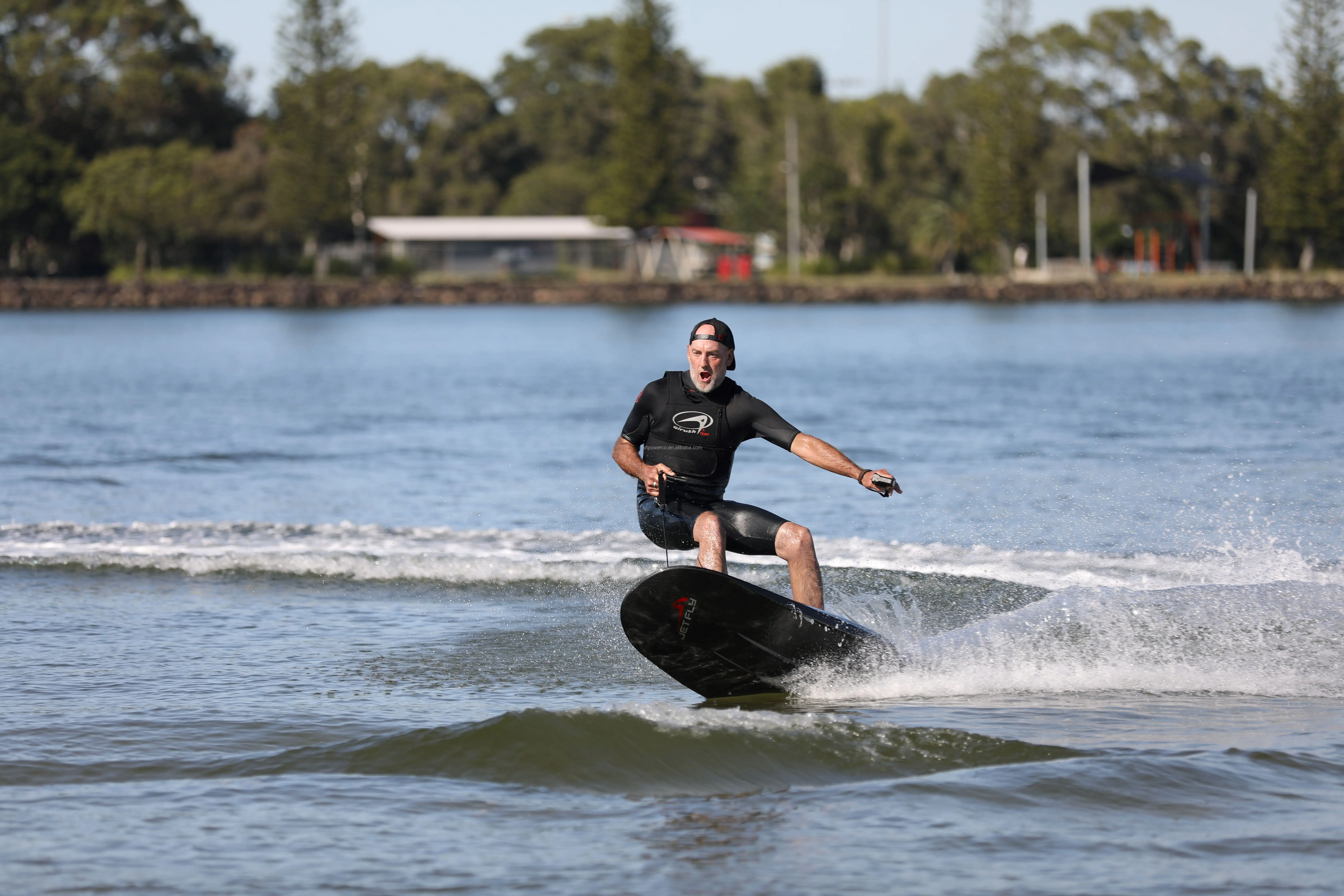 JetFly 09GT Athletic Grade Carbon Fiber Engine Petrol Powered Water Jet Surf Electric Starting Surfboards Fin Ocean Waters manufacture
