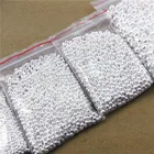 925 Silver SLand Jewelry Manufacturer Wholesale Seamless Small Hole Ball Jewellery Findings 925 Sterling Silver Beads For Bracelet DIY