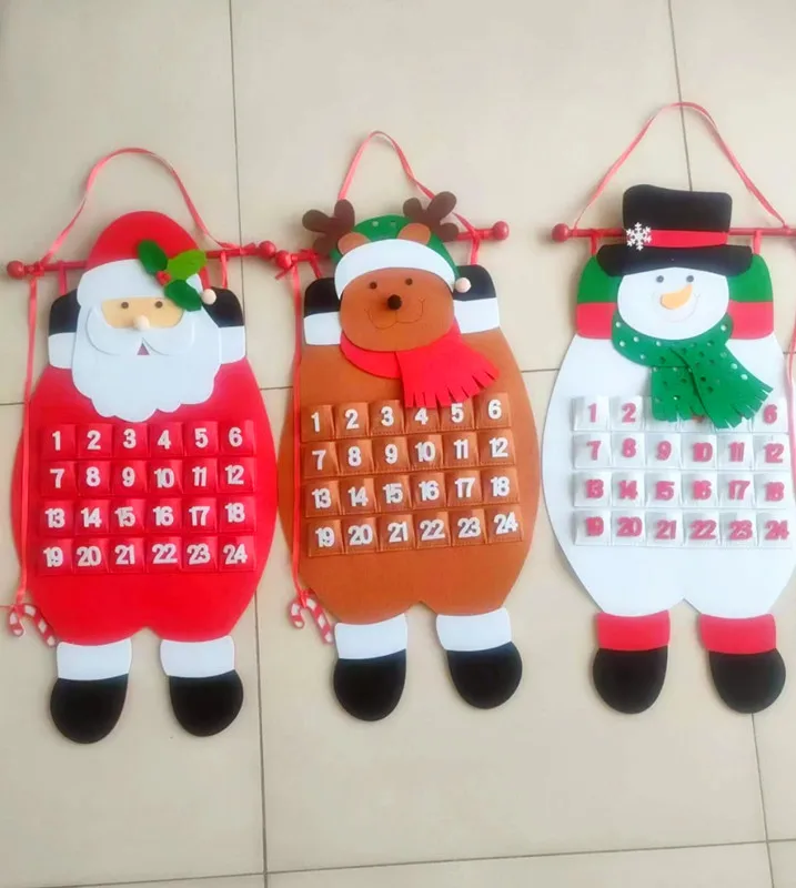 Christmas Santa Advent Calendar Felt Wall Hanging Decoration Kids Countdown  To Christmas - Buy Christmas Countdown Calendar,Felt Christmas Advent  Calendar,Felt Christmas Hanging Santa Product on Alibaba.com