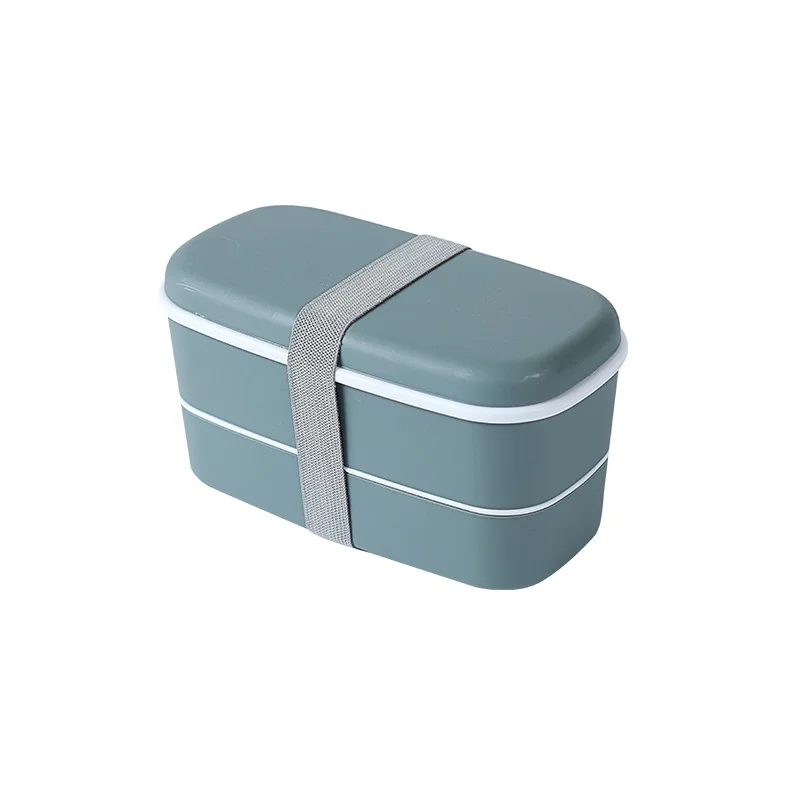 OWNSWING Japanese style lunch box bento box Food grade material crisper container double compartments children's lunch box