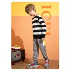 Boys Clothing Boys Sets Stripe Knitted Kids Sets Contrast Color Kid Boys Clothing Set