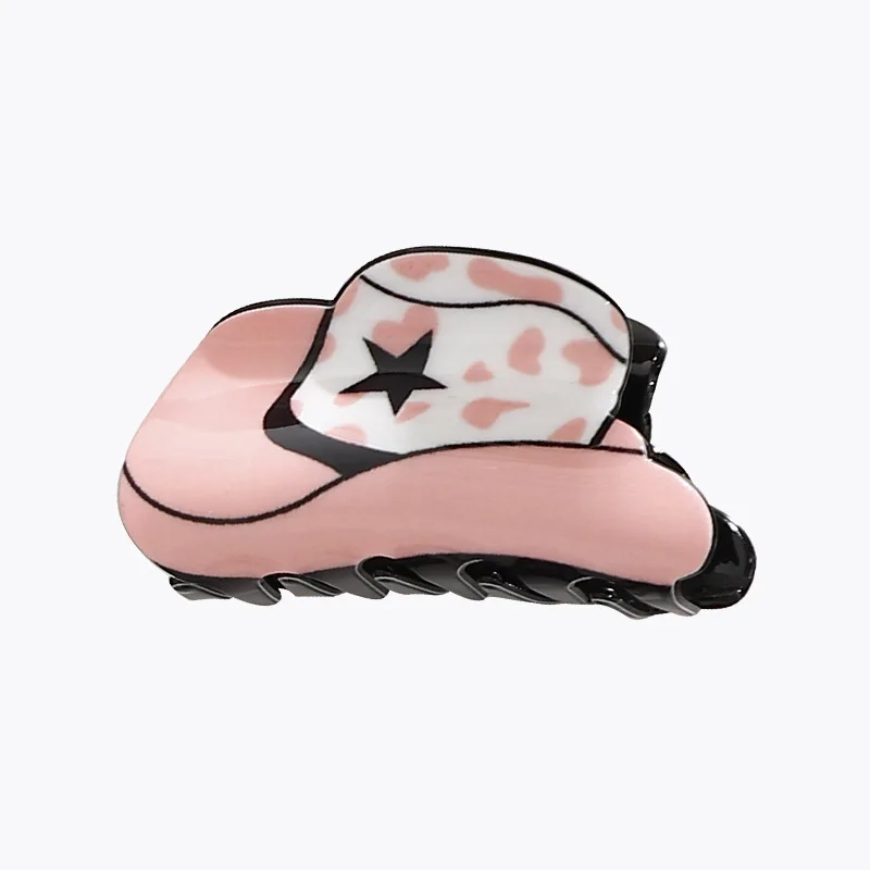 2022 New Design Low Moq Dropshipping Acrylic Shoes cowboy boot hair claw cowboy hat hair claw clip For Women Girls 42 H7b1765fd363b419e96767d4efb44a269U