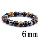 Agate 10mm Chakra Natural Agate Stone Yoga Energy Stretch Beaded Bracelets Tiger Eye Stone Bead Bracelets