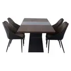 Top Tables Nordic Style Cheap Price Marble Top Panel Tables And Velvet Chairs Dinning Room Furniture Dining Tables Set