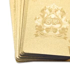 Poker Cards Poker Waterproof Poker Cards Waterproof Gold Foil Poker Creative Black Gold Playing Poker Cards