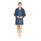 Coat AIBUSISO Navy Hot Sell High Quality Comfortable Dust-free Antistatic Esd Lab Coat