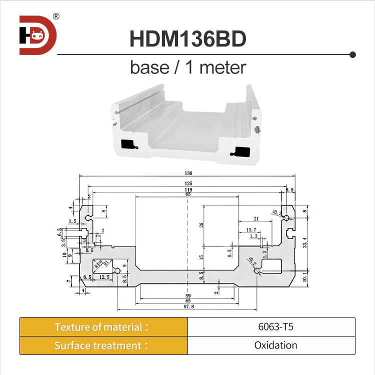 136B  Wide Module Aluminum Profile Sliding Table Linear Linear Motion Module Fully Enclosed Heavy-duty Screw Manipulator factory