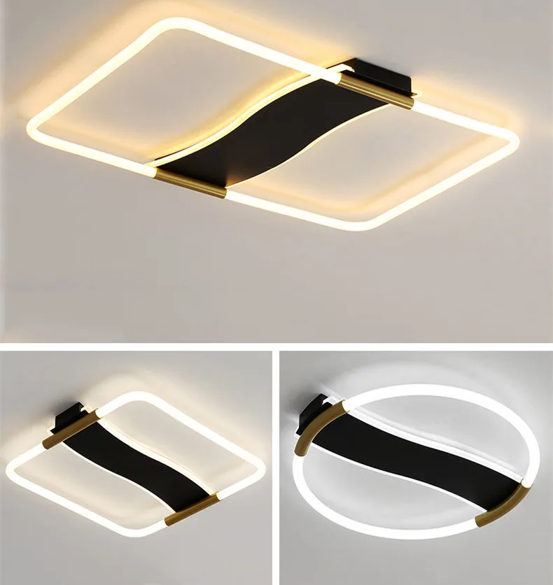 LED smart ceiling lamp luxury study ceiling lamp fashionable bedroom led ceiling lighting