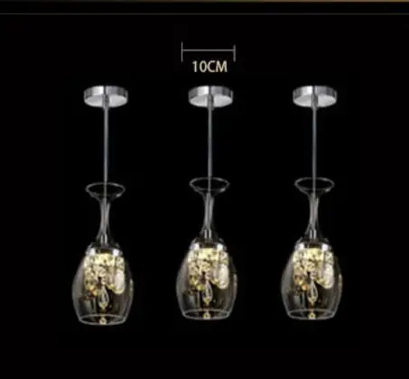 wine glass shaped pendant lights