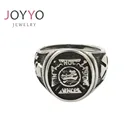 Ring Boho Style Vintage Jewelry Stainless Steel Ring Biker Viking Ring Mens Vintage Silver Black Ring