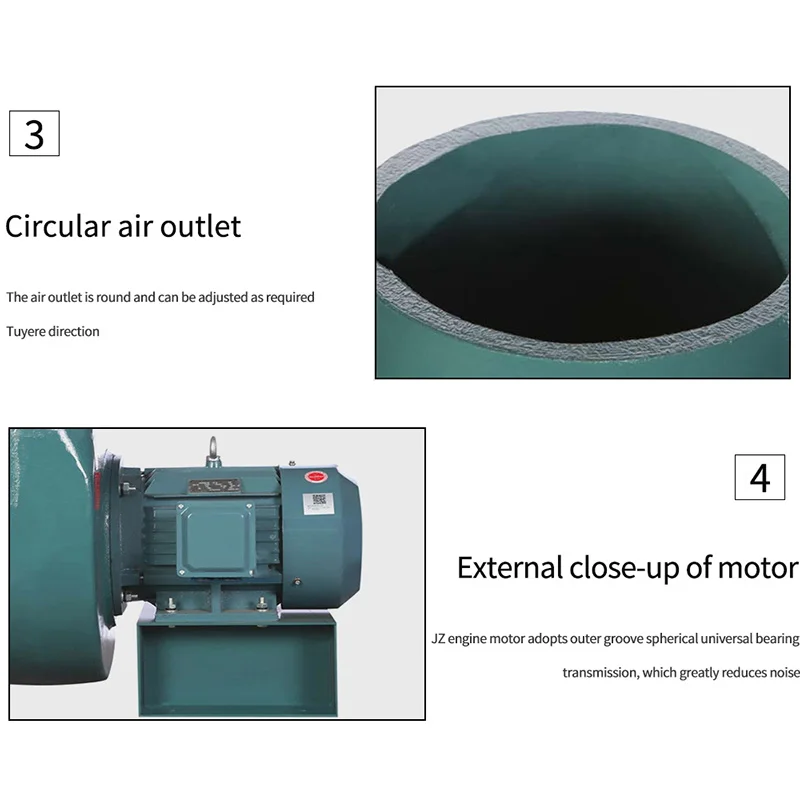 Static Pressure Industrial Blower, HBJS, 380V, Aluminum - detail 4