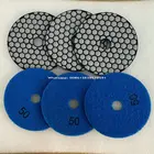 Pieces 7 Pieces Set Dry Polishing Pad Sharp Type Flexible Diamond Polishing Pad For Granite Marble Stone Sanding Disc
