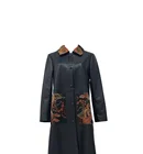 Leather Coat Latest Design Waterproof Plus Size Winter Leather Long Trench Outwear Coat For Women