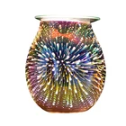 Burner 2019 Christmas Gift Glass Material Firework Christmas Gift Electric Wax Melt Burner For Indoor Aromatherapy