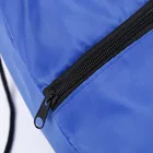Blue Bag With Zipper Polyester Bag With Zipper Customized Navy Blue 210D Polyester Draw String Bag With Zipper Pocket