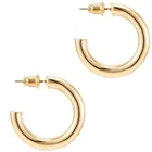 Chunky Earrings Earrings Western Earrings Colored Lightweight Chunky Open Hoops 14K Gold Hoop Earrings Women