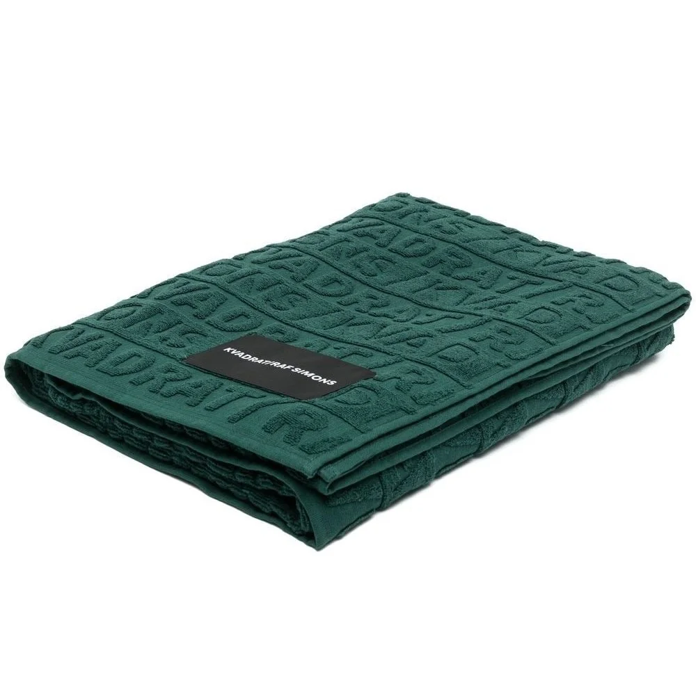custom woven logo jacquard travel bath towel terry cloth embossed cotton beach towel