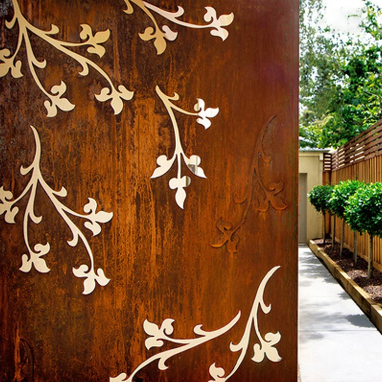 Laser Cut Decorative Outdoor Garden Privacy Art Metal Screens Panels