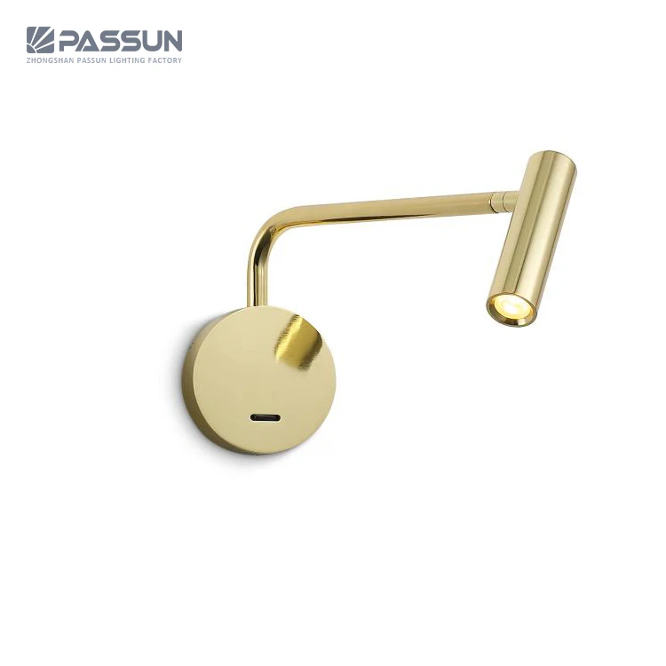 modern design gooseneck wall mounted led reading wall lights with switch