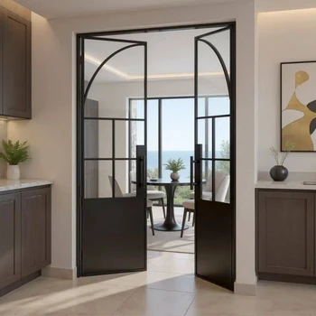 Alufront Thermal Break Aluminum French Doors for Energy Efficient Home Entry with Low E Glass Ensuring Four Season Comfort