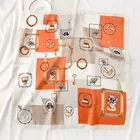2021 Luxury Scarf Women Printed Scarf Fashion Square Printted Colorful Polyester Scarf For Decration