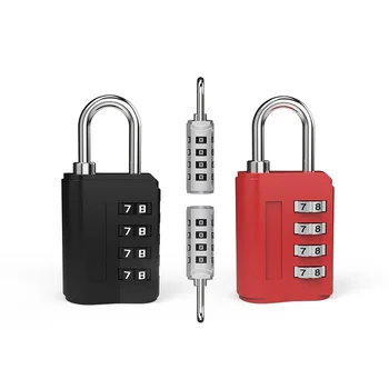 Suitcase Lock 4 Digital Zinc Alloy Drawbar Box Cabinet Password Lock  Locker Code Electronic Locks For Lockers 28N