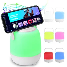 New Products China Wholesale Rechargeable 3D Led Light Night Lamp Portable Cordless Speaker Bedside