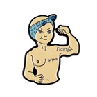 Hot Sale Custom Soft Metal Extra Strong Girl Power Girl Boss Enamel Pin
