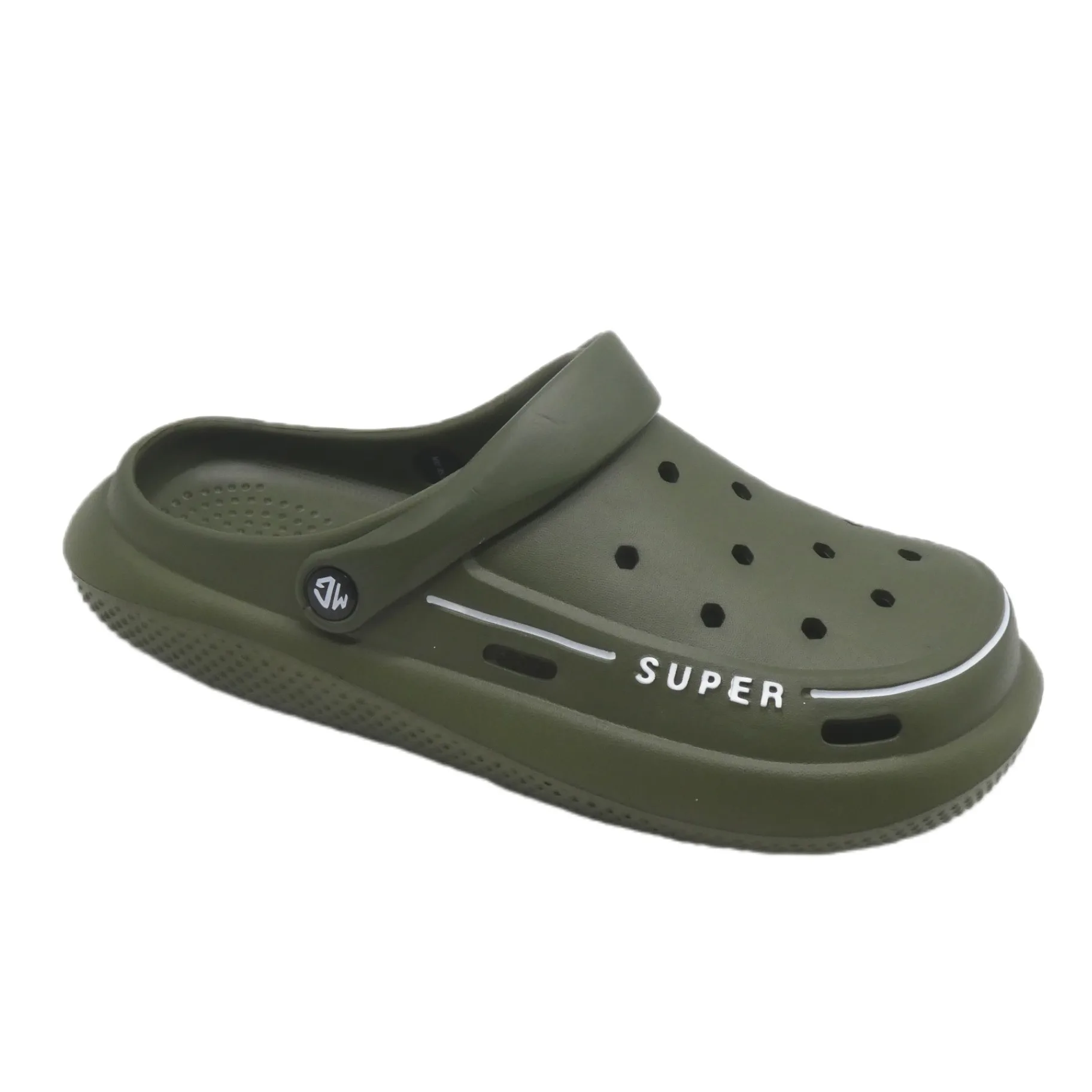 high quality heva custom men slides summer beach slippers for men outdoor garden shoes beach slippers EVA insole unisex sandal