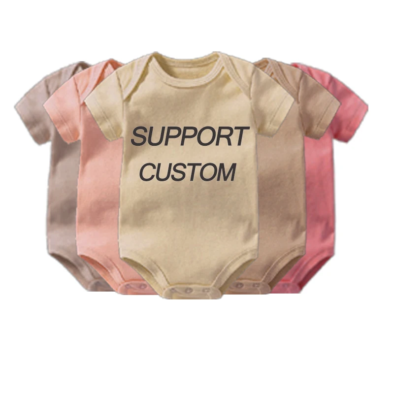 manufacturer 2022 New Year Promotion Ready to Ship Short Sleeve Baby Bodysuits