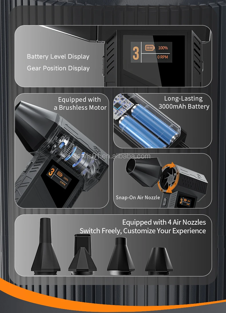 Magnet Cleaner Air Blower, Electric, ABS+PC - detail 6
