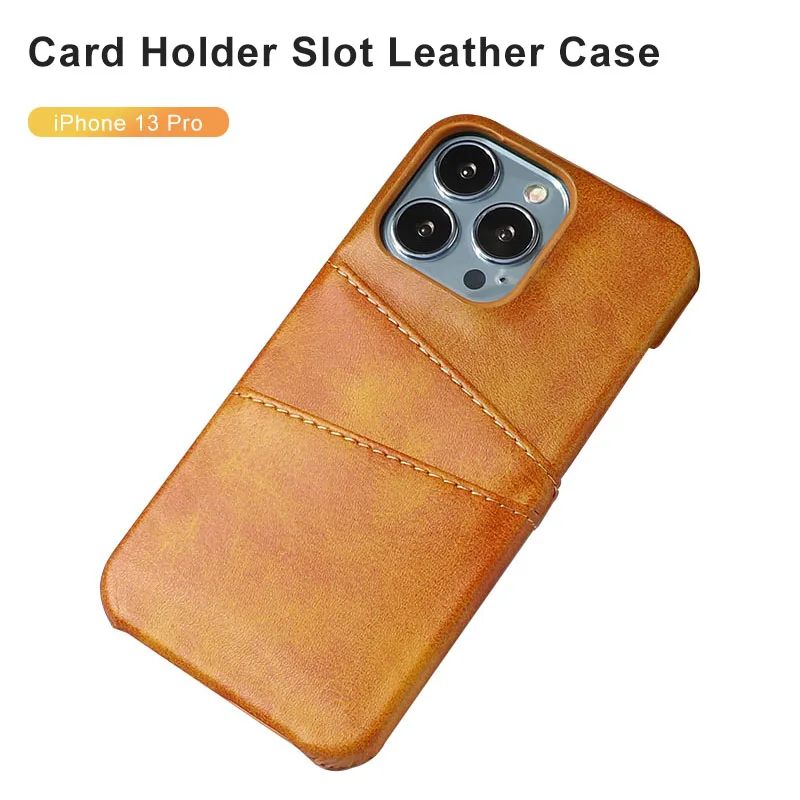 Luxury Pc Card Holder Phone Case For Samsung S21 22 Z Folding For Iphone 13