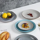 Set Modern Kitchen Cheap Ceramic Stoneware Dinner Set Plates Bowls Set