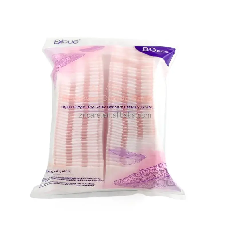 high quality 250pcs pure cotton pad facial cleansing care disposable makeup remover cotton pad
