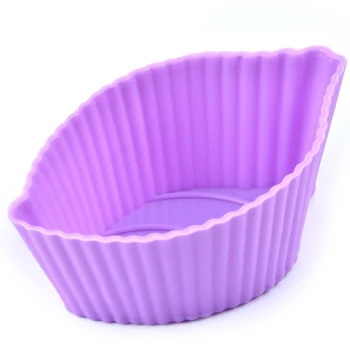 Silicone Cupcake Liners Reusable Baking Cups Nonstick Easy Clean Leaf Square Multi Shapes Pastry Muffin Molds