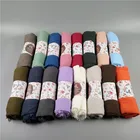 New Cotton Scarf Cotton Scarf Custom Low Price 86 Color New Style Monochrome Cotton Scarf Hijabscarf Women Cotton Scarf