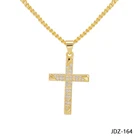 Necklaces Copper Gold-Plated Pendant Jewelry Cross Pendants Necklaces Gold Plating Copper Zircon Cross Pendant