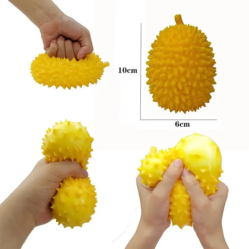 Spongy Bead Stress Ball Toys Squeeze Soft Fruit Shape Sensory Decompression Toy for Adult Kids Fidget Squishy Decompression Toys