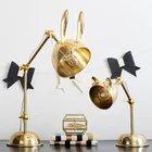 Art Lamp Table Lamp Design Hot Sale Manufacturer Rabbit Ears Iron Art Desk Lamp Brass Table Lamp