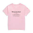 Shirt Wholesale Black Girl Magic Kids Slogan T Shirt Boys Girls Casual Tee Tops K-501