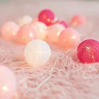 Cotton Ball Lights Cotton Ball Led String Lights Holiday Decoration Indoor String Lights For Girls Room