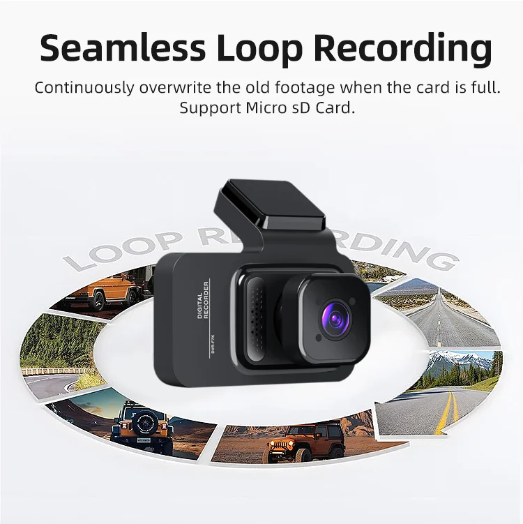 Coview Dash Cam Front and Rear 4k DVR 3 Inches LCD Dual Lens Dash Cam 4k Black Box F1.8 with 64Gb Parking Monitoring for Agent supplier