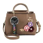 Hand Handbag And Wholesale Ladies Hand Bags Handbag With Ribbons And Flower Decoration