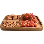 Popular Tray Popular Wholesale Custom Rectangle Natural Acacia Wood Food Serving Tray