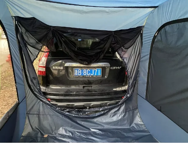 Waterproof Pop-Up Camping Tent With Outdoor Car Awning Steel Wire Tent for Outdoor Adventures factory