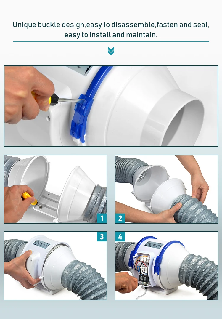 Inline Duct Fan, Wall, 220V, Plastic - detail 20