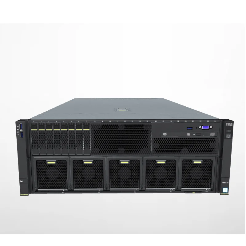 XFusion 5885H V5 4U Server 4x Intel Xeon Scalable 48 DDR4 25x 2.5\" Hot-Swap 4x GPU Support for Mission-Critical Computing
